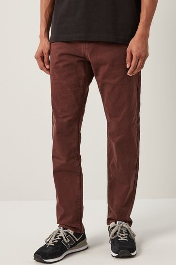 Rust Slim Fit Coloured Stretch Jeans