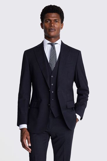 MOSS Performance Charcoal Grey Tailored Fit Suit: Jacket