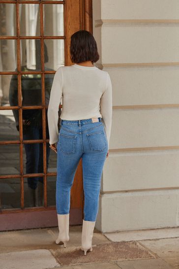 Elasticated sale mom jeans