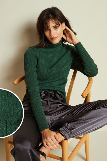 Sparkly roll neck sale