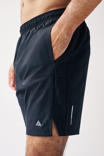 Black 7 Inch Active Gym Sports Shorts