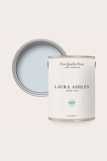 Laura Ashley Seaspray Blue White Matte Emulsion 5LT Paint