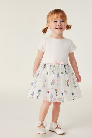 Baker by Ted Baker White Burnout Mockable Dress