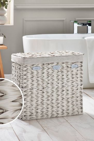 Cream Hepworth Wicker Sorter Laundry Hamper