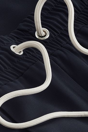 Buy Navy Blue Side Stripe Wide Leg Trousers from Next