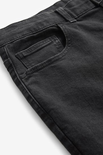 Folded black jeans top