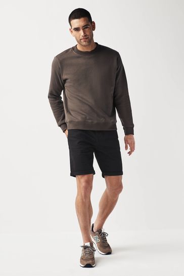 Black stretch hotsell denim shorts