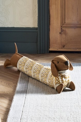 Brown Don the Dachshund Draught Excluder