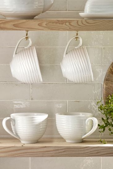 White Malvern Set of 4 Cappuccino Mugs