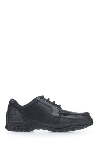 Start-Rite Dylan Cuero negro Cordón Up Zapatos escolares F Fit