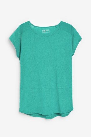 Teal Neppy Short Sleeve Sports Top