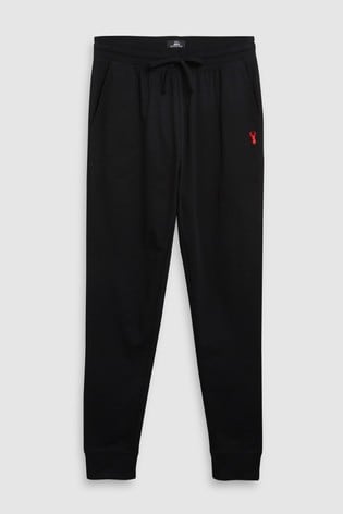 Black Cuffed Slim Lightweight Joggers