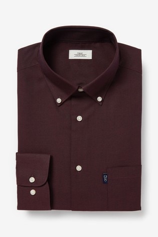 maroon oxford shirt