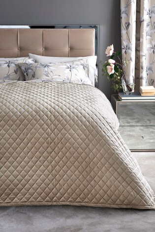 Buy Matte Velvet Quilted Throw From The Next Uk Online Shop