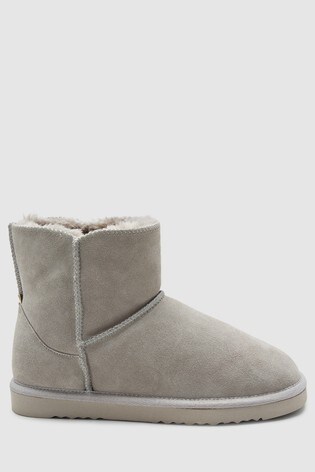 grey slipper booties