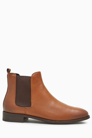 Buy Tan Leather Chelsea Boots from the Next UK online shop
