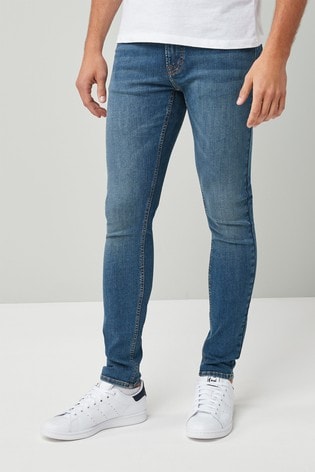 Buy Light Blue Super Skinny Fit Ultra Flex Stretch Jeans from the Next ...