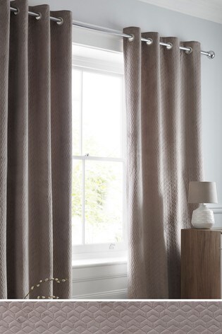 Buy Pinsonic Geo Velvet Eyelet Curtains From The Next Uk