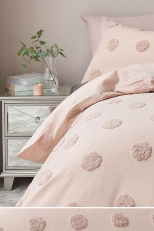 Buy Tufted Spot Duvet Cover And Pillowcase Set From The