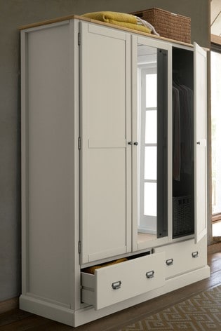 Buy Huxley Painted Triple Wardrobe from the Next UK online shop