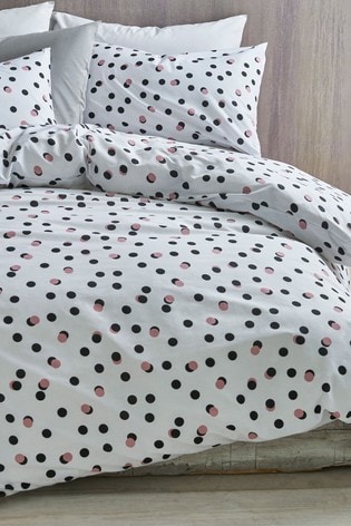 Buy 2 Pack Polka Dot Duvet Cover And Pillowcase Set From