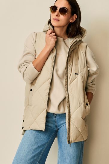 Neutral Quilted Gilet