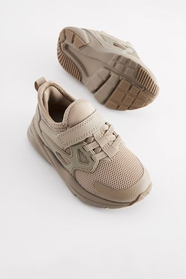 Neutral One Strap Lace Trainers