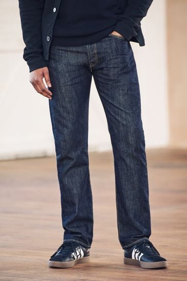 Levi's® Marlon Dark Navy Blue Denim 501® Original Lightweight Jeans