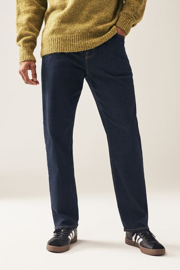 Indigo Rinse Relaxed Classic Stretch Jeans