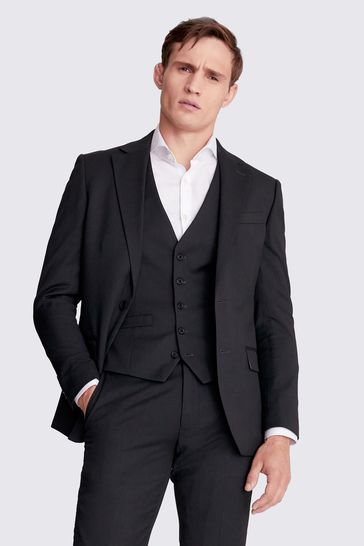MOSS Charcoal Stretch Suit: Jacket
