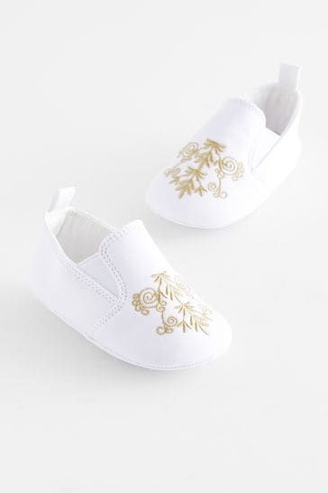 White Occasion Baby Shoes (0-2mths)
