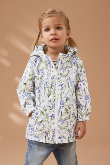 Blue Shower Resistant Printed Cagoule (3mths-7yrs)