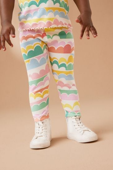 Buy Rainbow Rib Jersey Leggings (3mths-7yrs) from Next Sweden