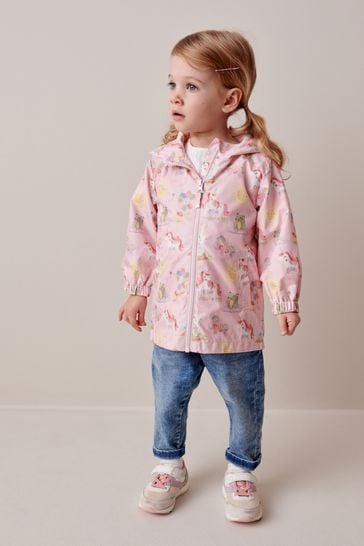 Pink Unicorn Shower Resistant Printed Cagoule (3mths-7yrs)