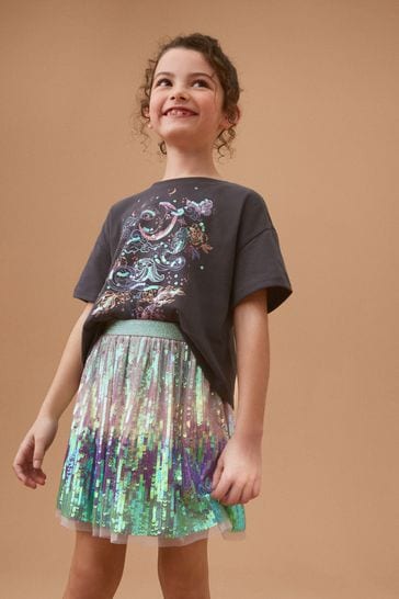 Green Sequin Skirt 3 16yrs