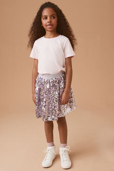 Pink/Purple Sequin Skirt (3-16yrs)