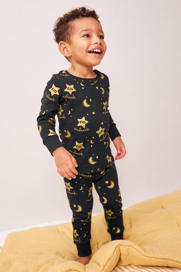 Black/Gold Eid Single Pyjamas (9mths-12yrs)