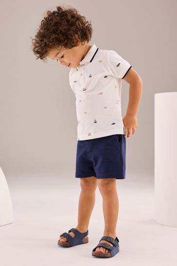 Next boys outlet white shorts