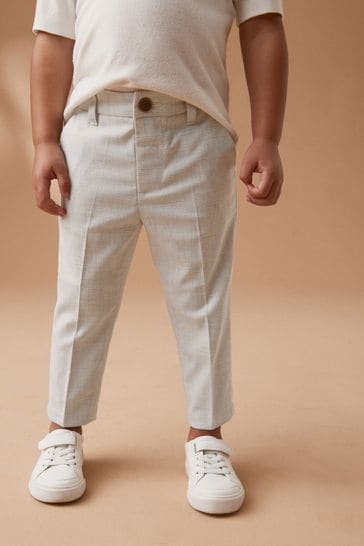 Neutral Check Formal Trousers (3mths-7yrs)