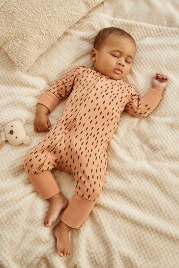 Pack 1 de pijamas para bebés con cremallera bidireccional con calcetines reversibles en color azul visón (0 meses a 3 años)