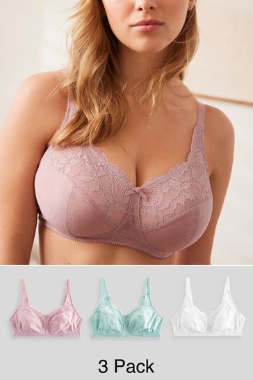 Ladies' Basic Bra In Lace, Without Underwire, Without Cup Pad