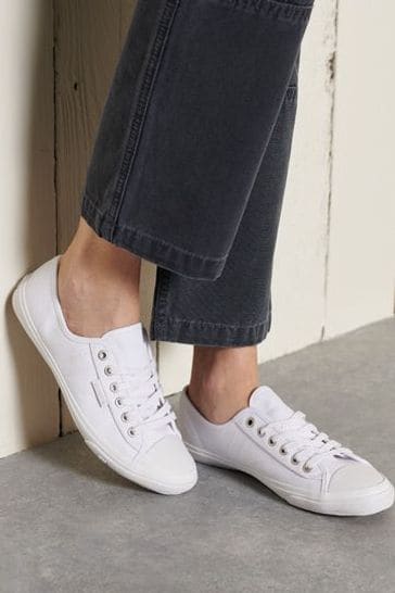 Superdry White Low Pro Trainers
