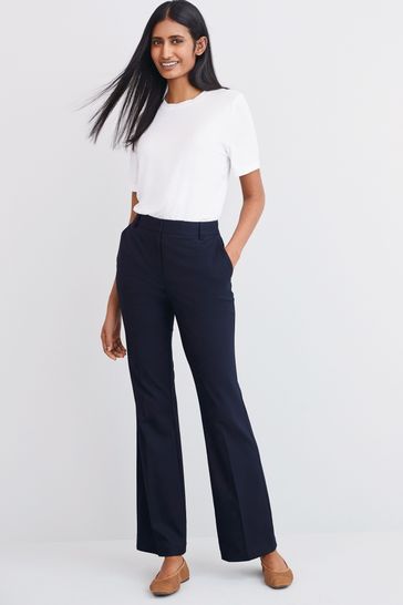 Buy Navy Tailored Boot Cut Trousers from Next Ireland