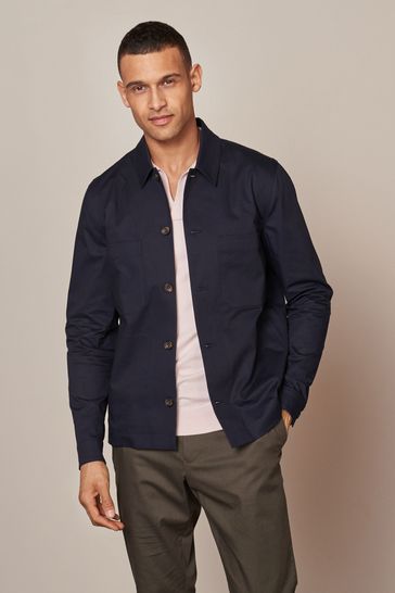 Mens navy shop chore jacket