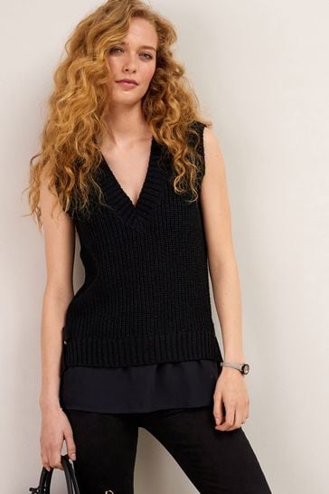 V shaped shop vest