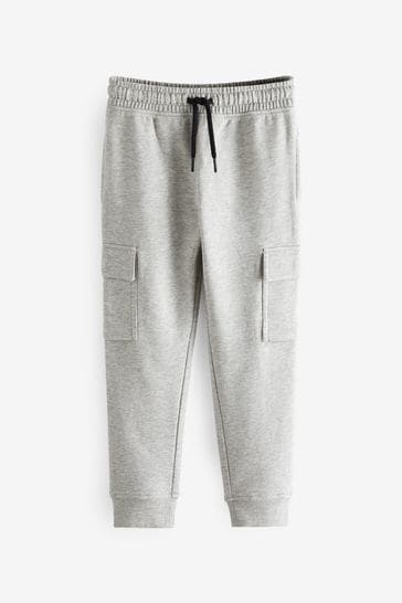 Buy Grey Marl Cargo Cargo Cotton-Rich Joggers (3-16yrs) from Next Sweden