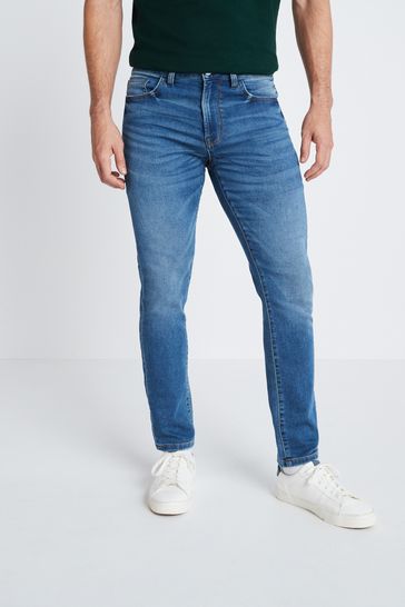 Mid Blue Skinny Fit Ultimate Comfort Super Stretch Jeans