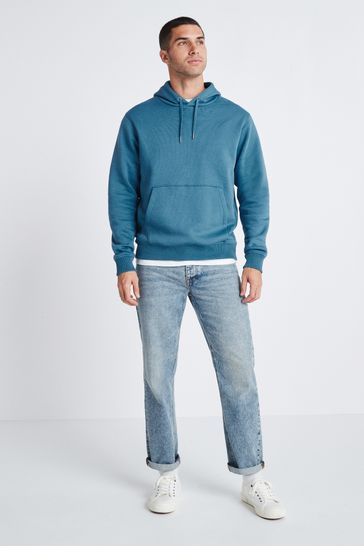 Blue hoodie sales and jeans