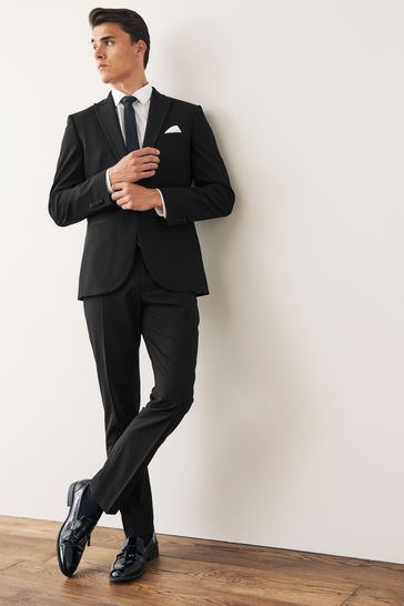 Black slim clearance fit suit jacket