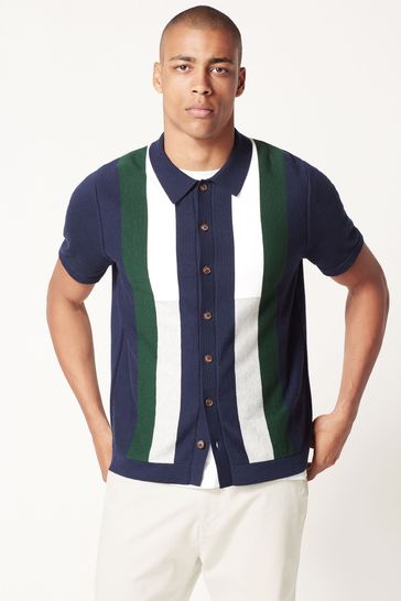 Button through polo shirt shop
